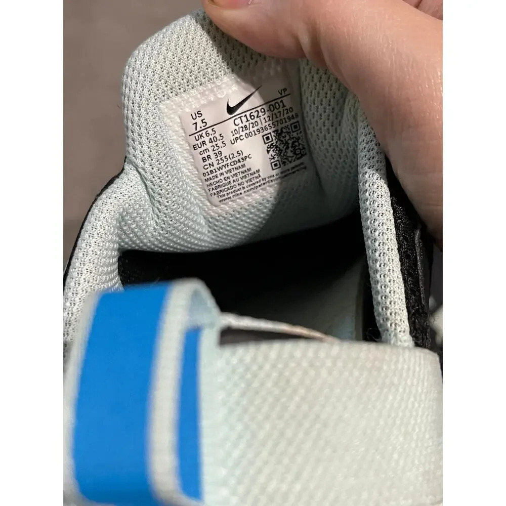 Nike Air Zoom Pulse Size 7.5 EU 40.5 Black/Blue Slip On Men Athletic Sporty - Picture 10 of 13
